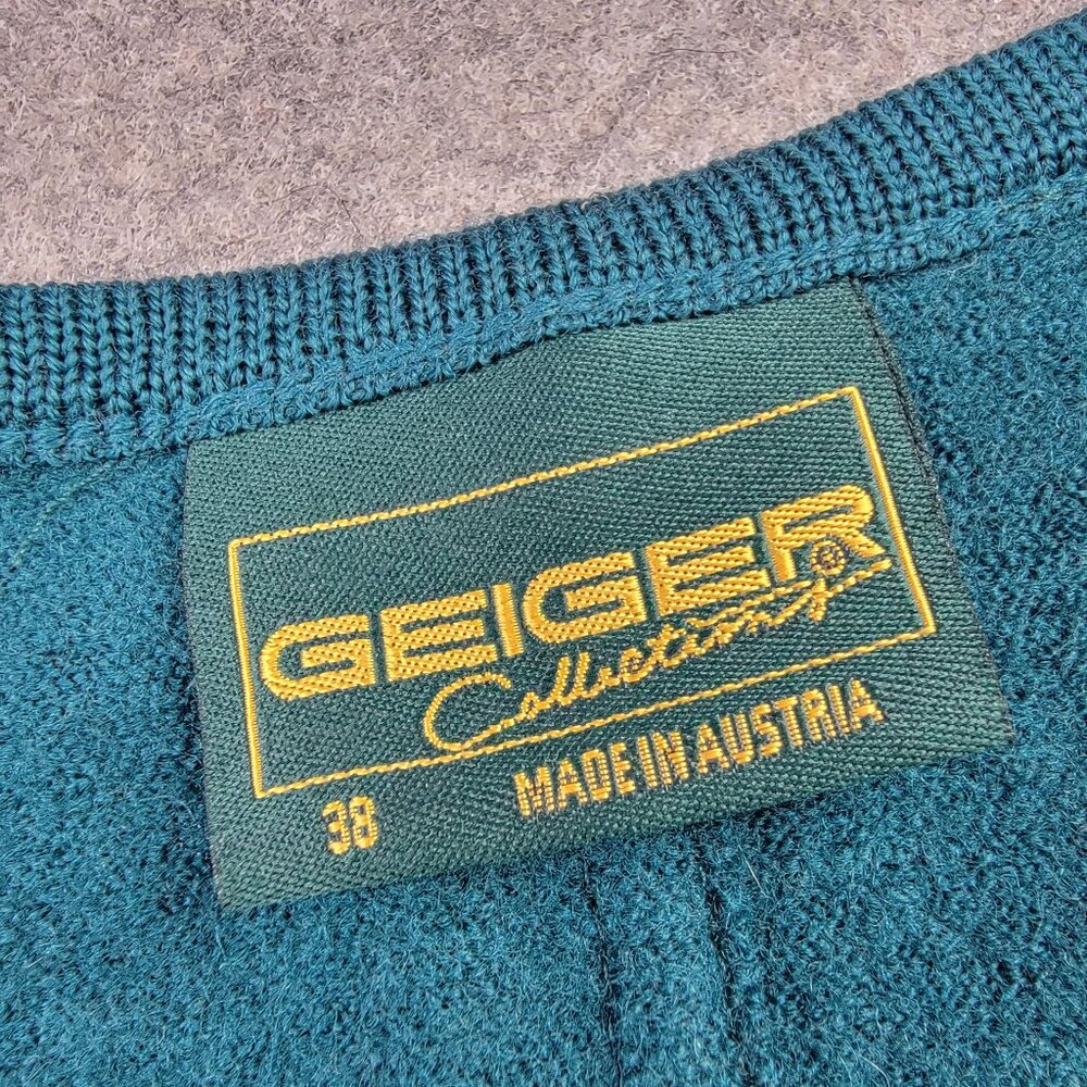 Geiger Collection Teal Wool Button Front Jacket W… - image 2